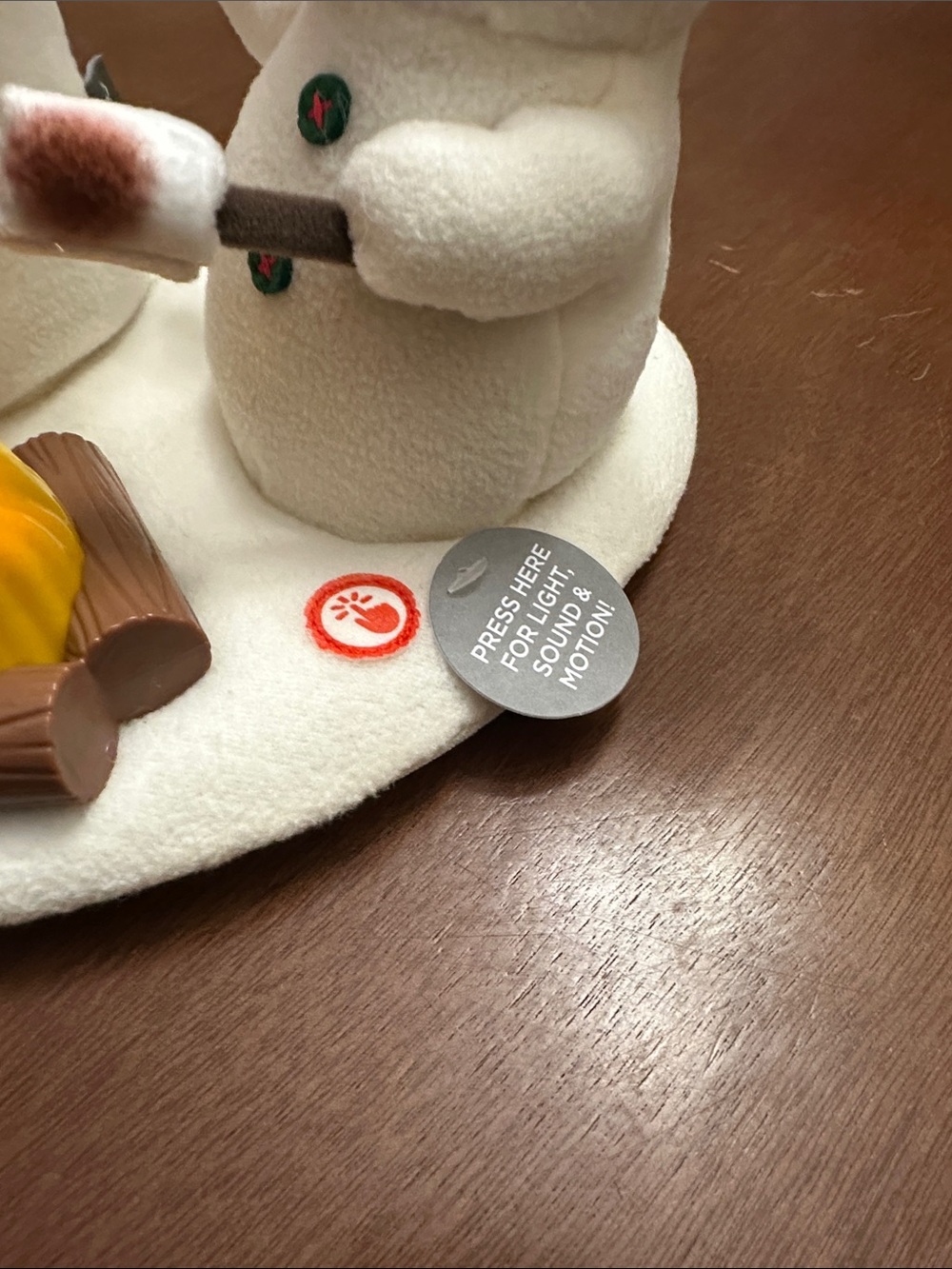 2025 Hallmark Light Sound Motion Roasting Marshmallows Snowmen Plush Holiday - Picture 3 of 10